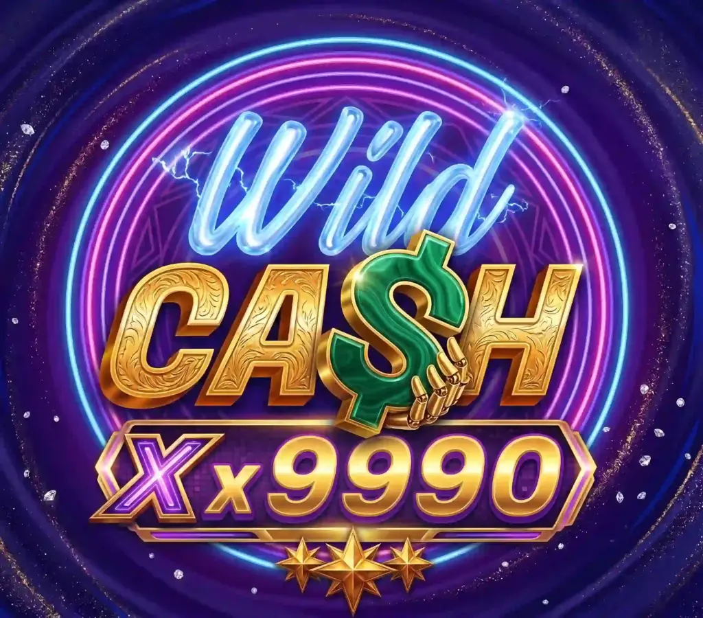 Neon cash slot machine artwork